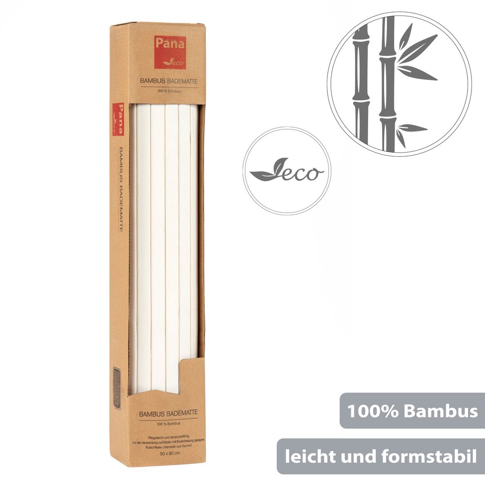 PANA® ECO Bambus Badematte • 50 x 80 cm • versch. Farben