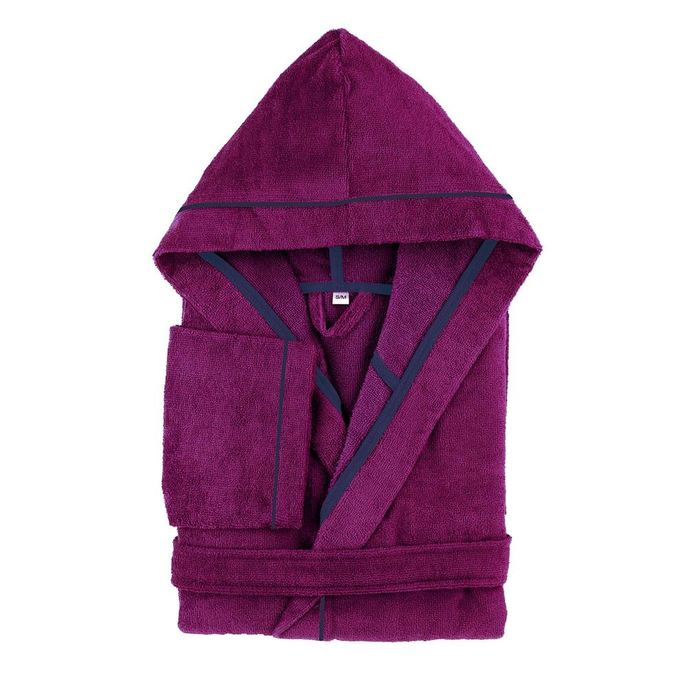 PANA® Frottier Unisex Baumwolle Bademantel mit Kapuze • versch. Farben & Größen