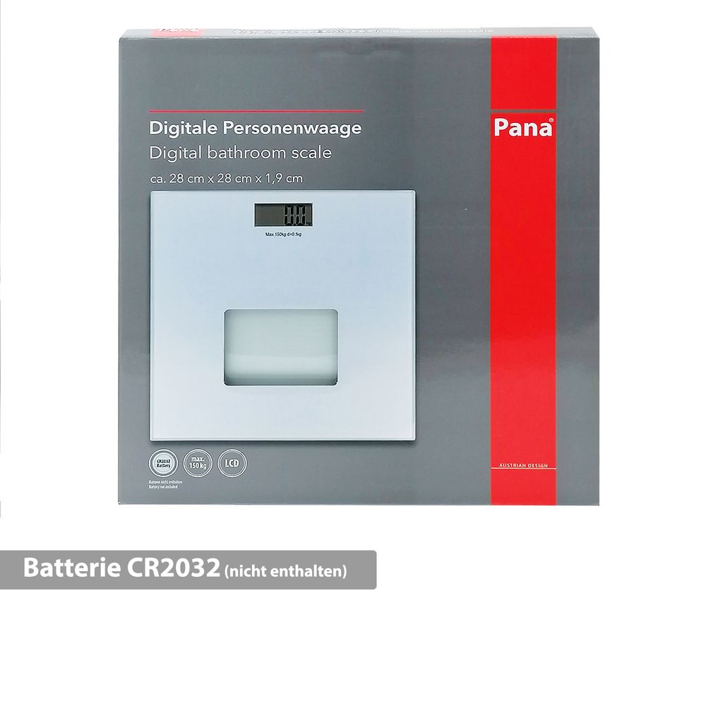 PANA® digitale Personenwaage mit LCD Display • max. 150kg