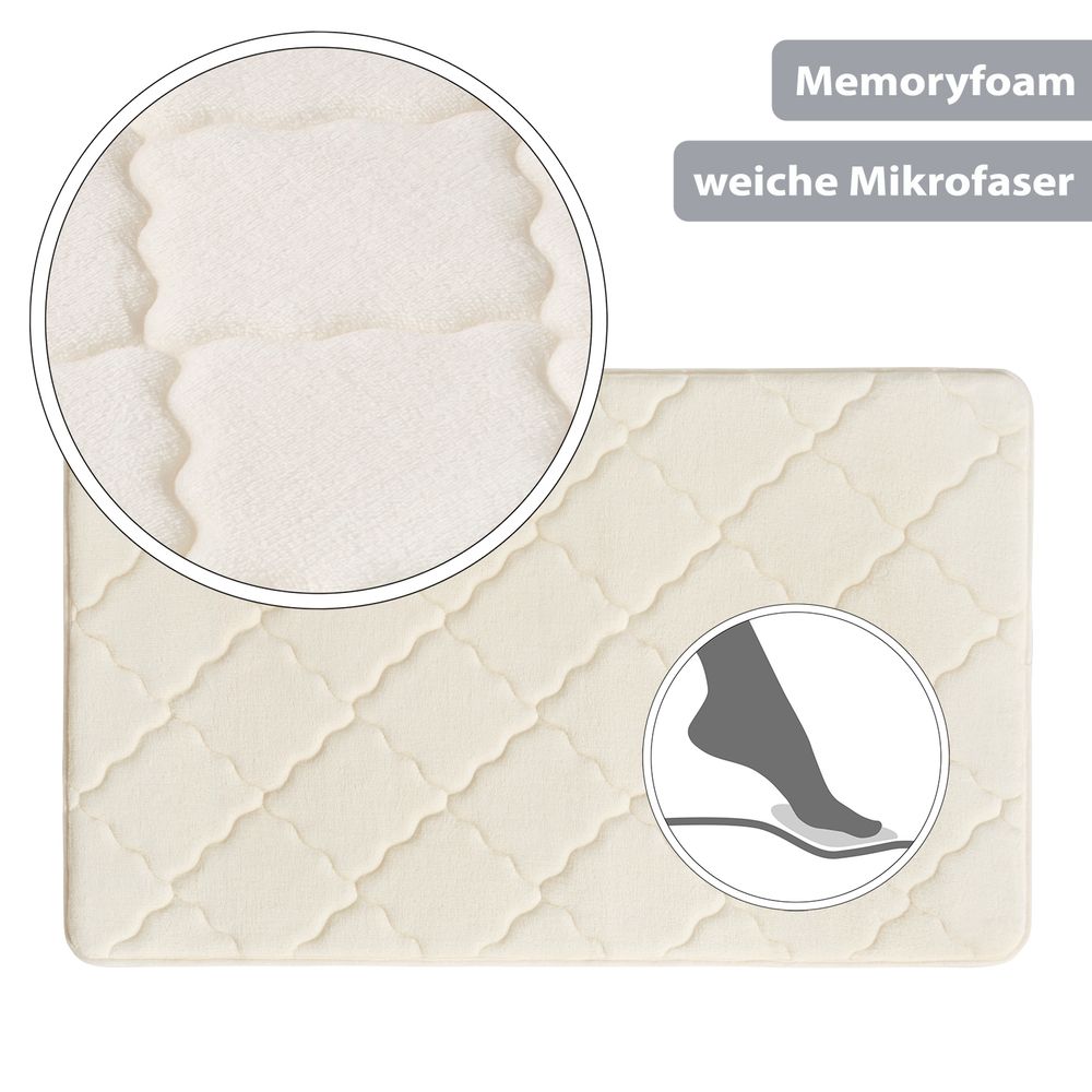 PANA® Memoryfoam Badematten • 50 x 80 cm • versch. Farben