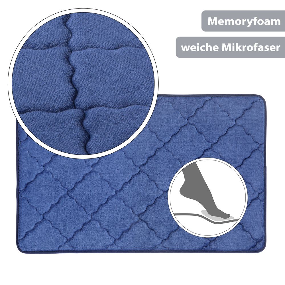 PANA® Memoryfoam Badematten • 50 x 80 cm • versch. Farben