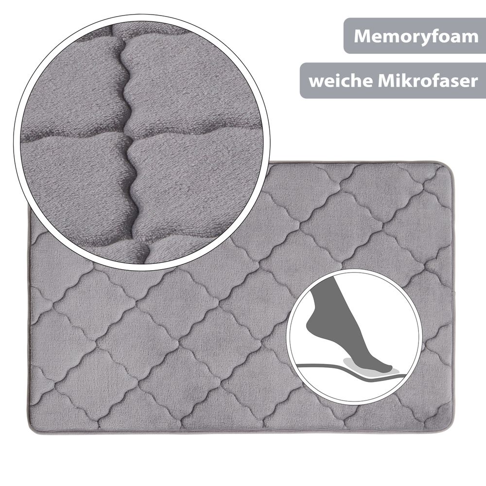 PANA® Memoryfoam Badematten • 50 x 80 cm • versch. Farben