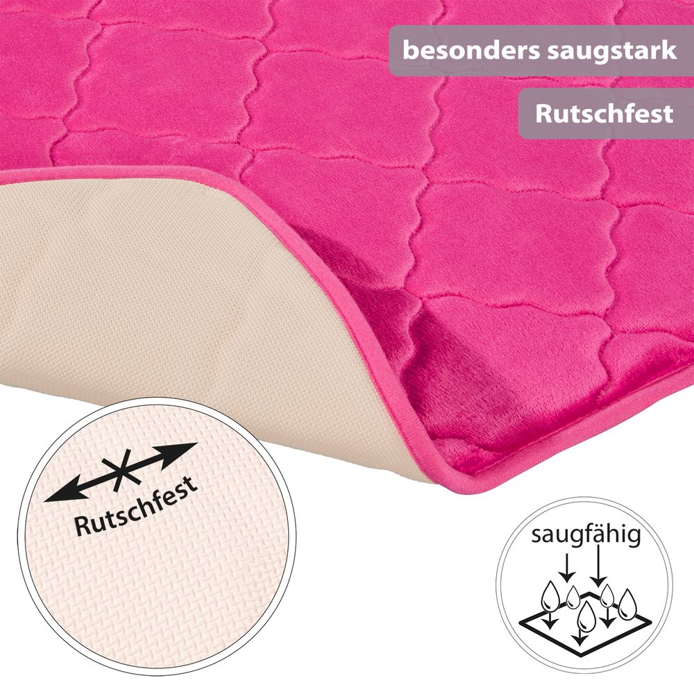 PANA® Memoryfoam Badematten • 50 x 80 cm • versch. Farben