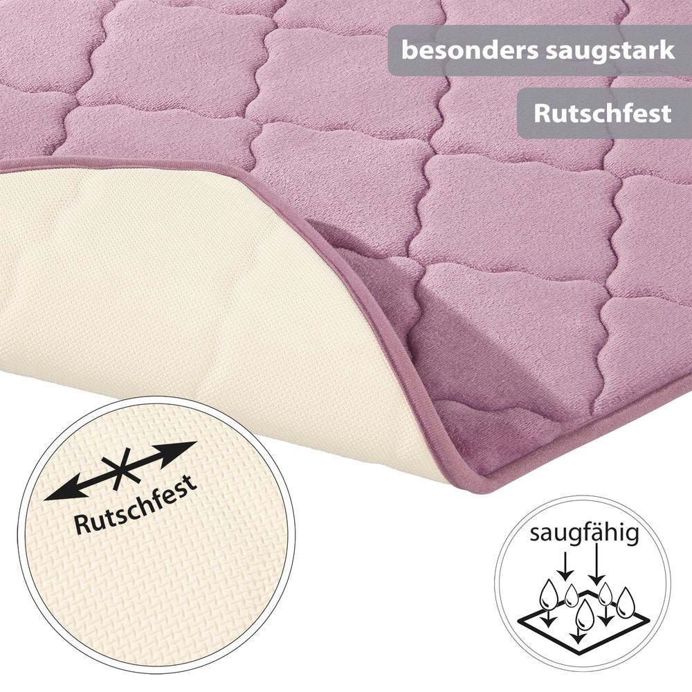 PANA® Memoryfoam Badematten • 50 x 80 cm • versch. Farben