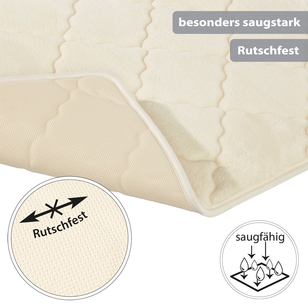 PANA® Memoryfoam Badematten • 50 x 80 cm • versch. Farben