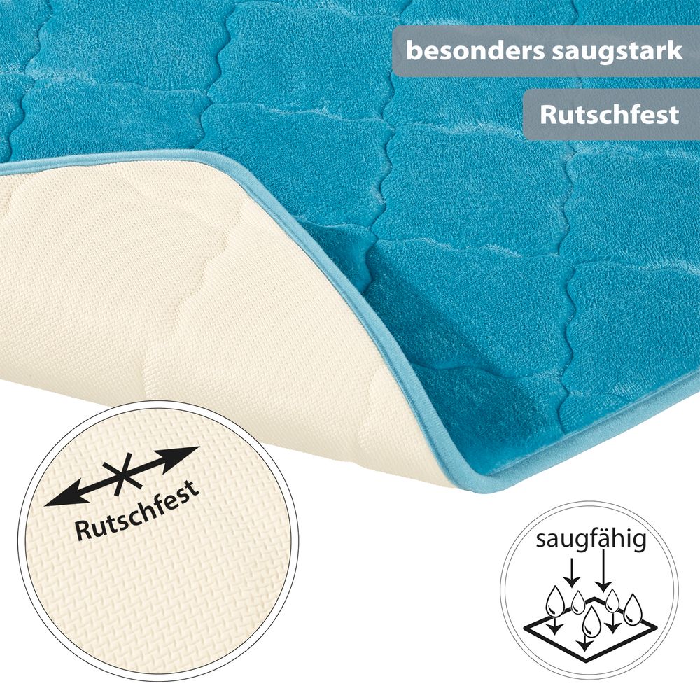 PANA® Memoryfoam Badematten • 50 x 80 cm • versch. Farben