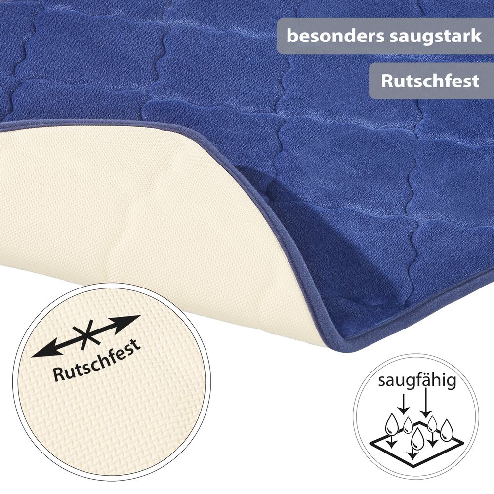 PANA® Memoryfoam Badematten • 50 x 80 cm • versch. Farben