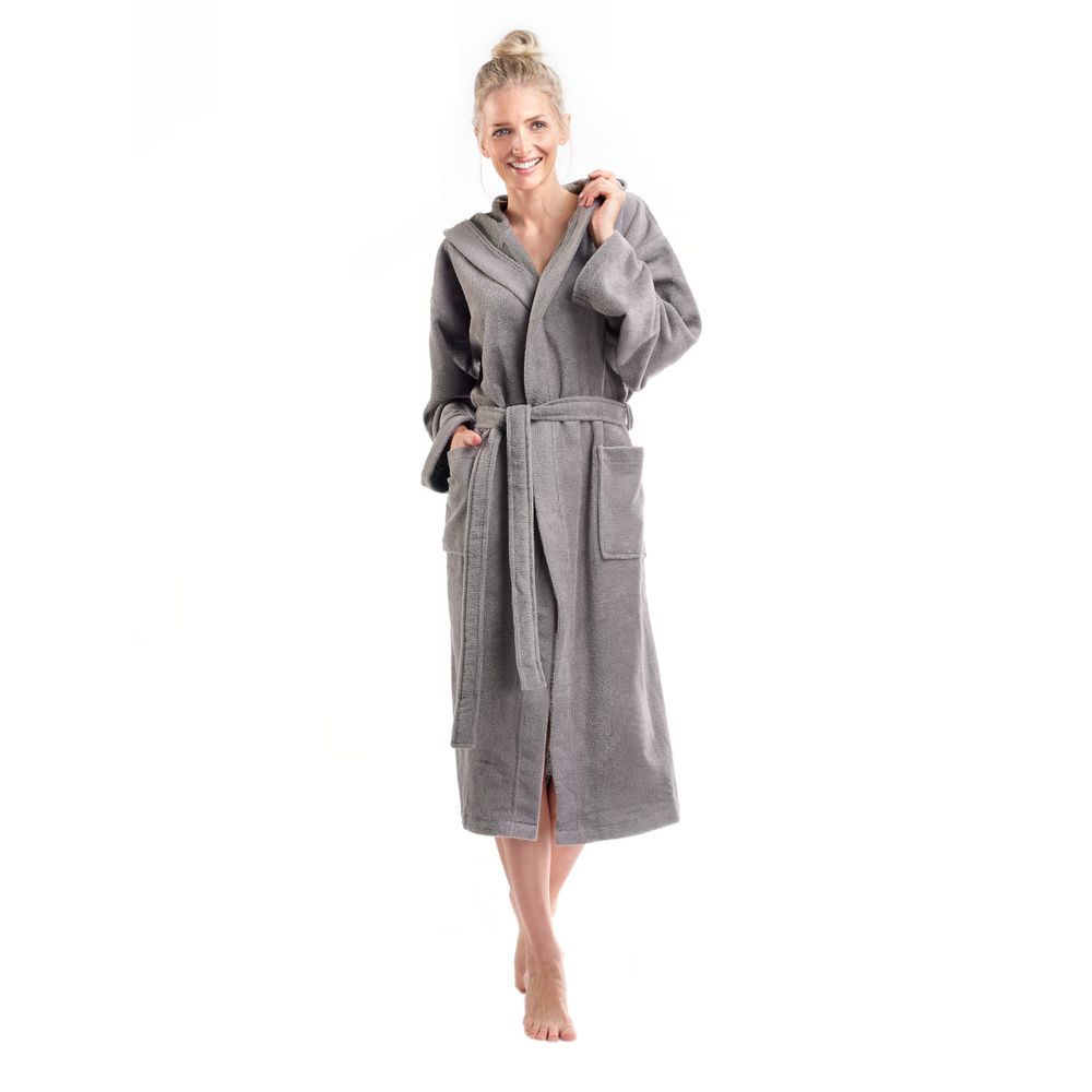 PANA® Bademantel aus Baumwolle/Polyester • versch. Farben & Größen