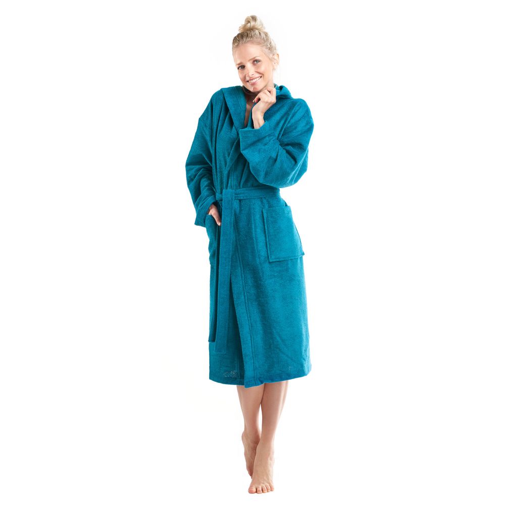 PANA® Bademantel aus Baumwolle/Polyester • versch. Farben & Größen