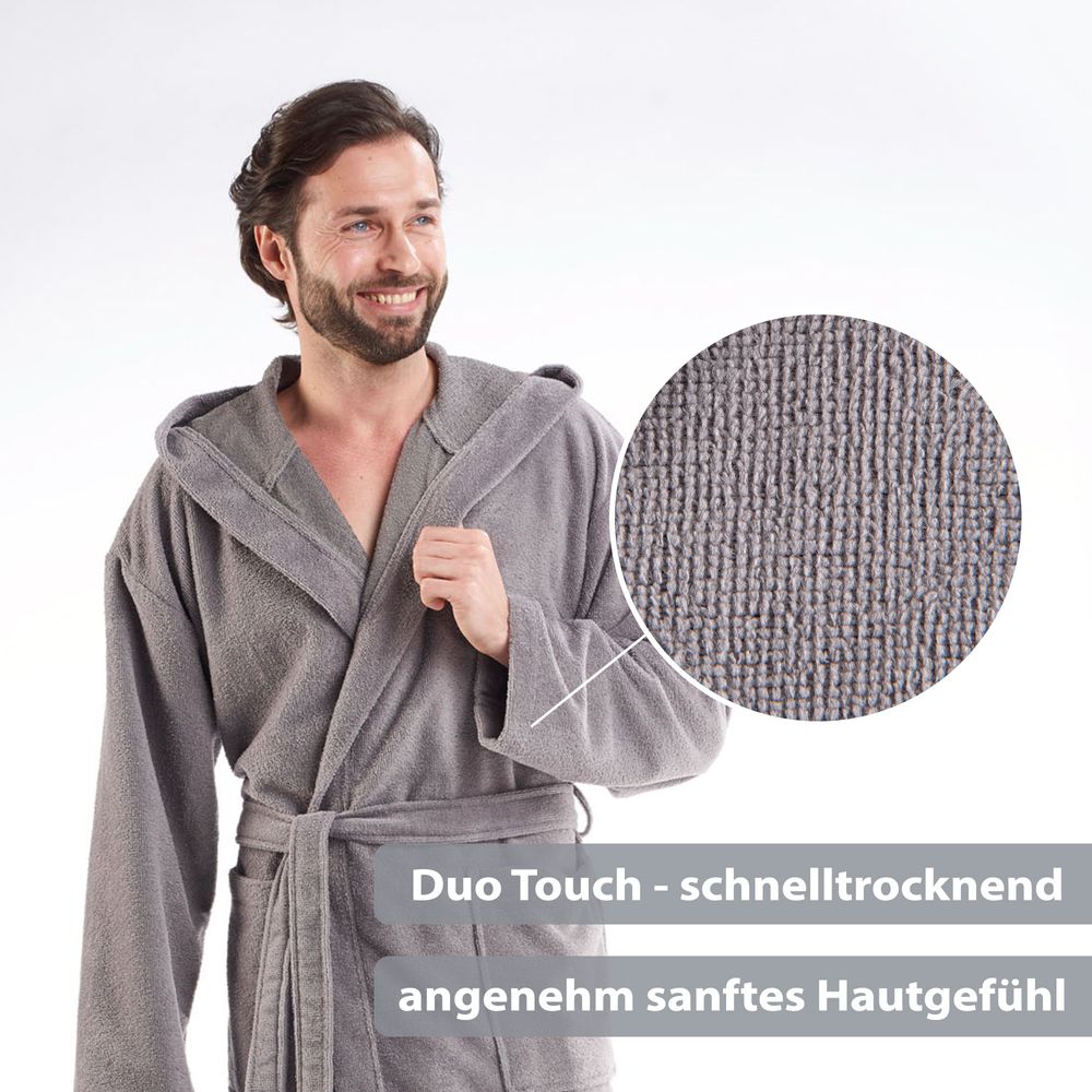 PANA® Bademantel aus Baumwolle/Polyester • versch. Farben & Größen