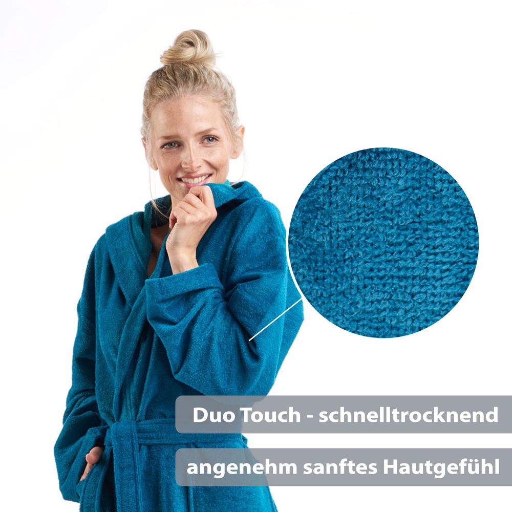 PANA® Bademantel aus Baumwolle/Polyester • versch. Farben & Größen