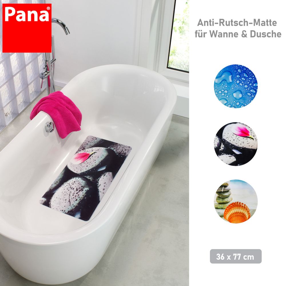 PANA® Antirutschmatten für die Badewanne • in versch. Designs
