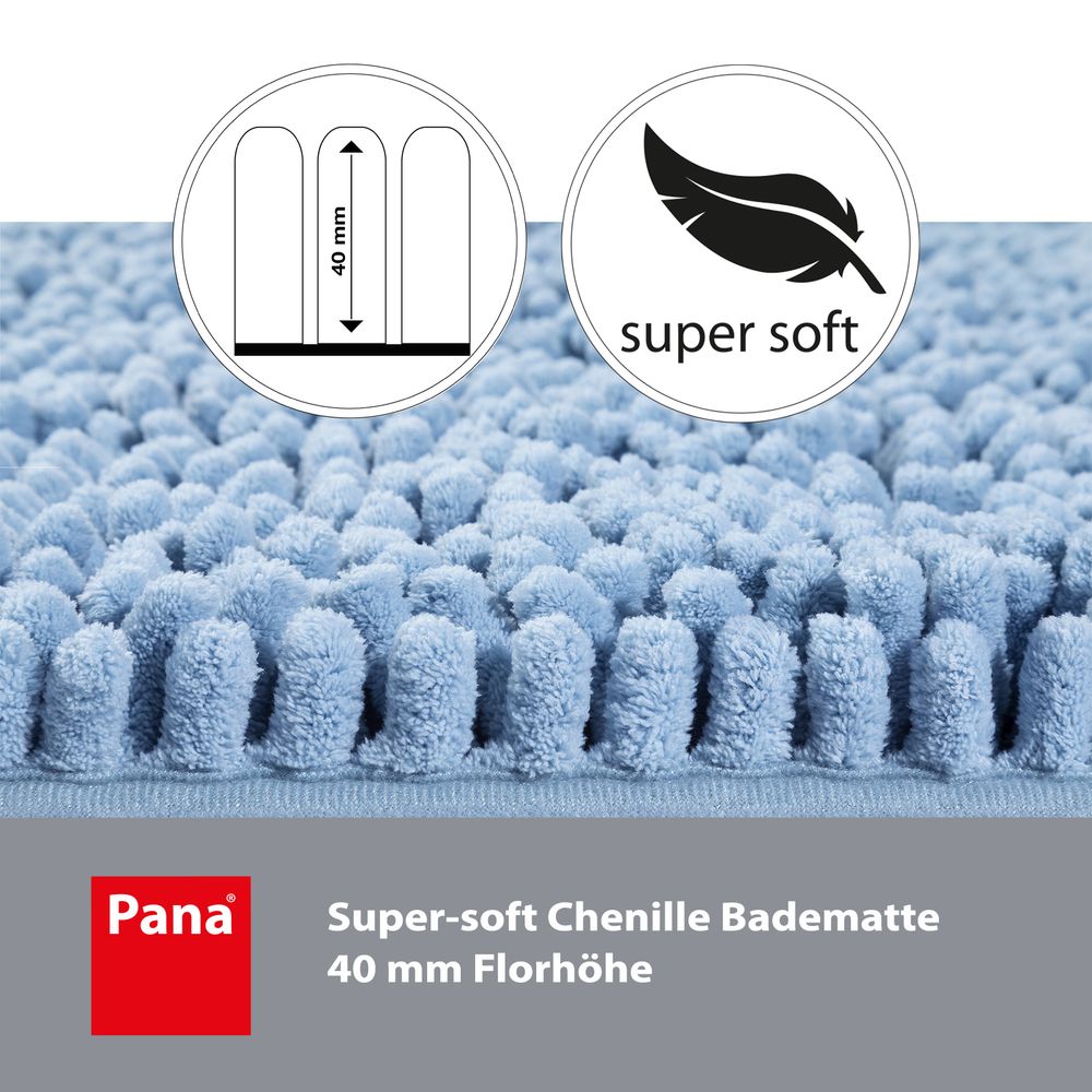 PANA® Chenille Badematten Serie aus Mikrofaser • versch. Varianten