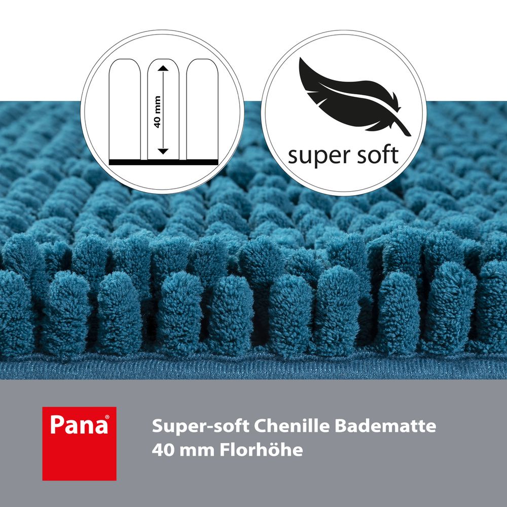 PANA® Chenille Badematten Serie aus Mikrofaser • versch. Varianten