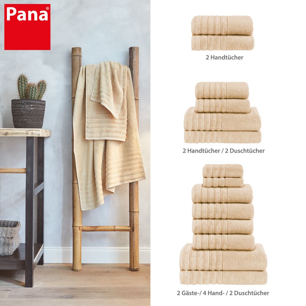PANA® Frottier-Handtuch-Serie aus Baumwolle • versch. Varianten