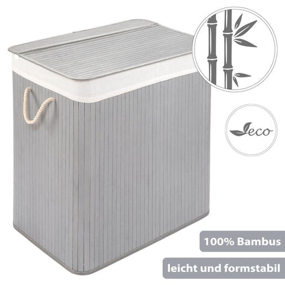 PANA® ECO Bambus Wäschekorb • versch. Größen & Farben