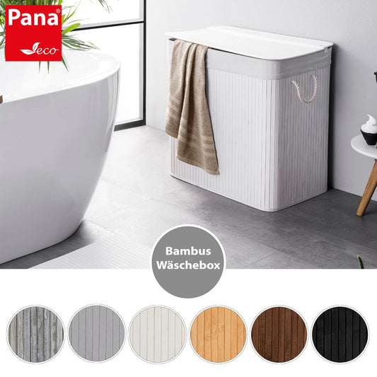 PANA® ECO Bambus Wäschekorb • versch. Größen & Farben
