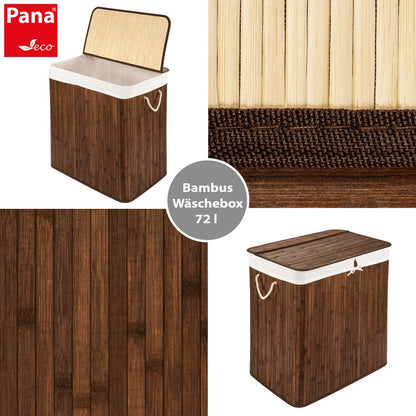 PANA® ECO Bambus Wäschekorb • versch. Größen & Farben