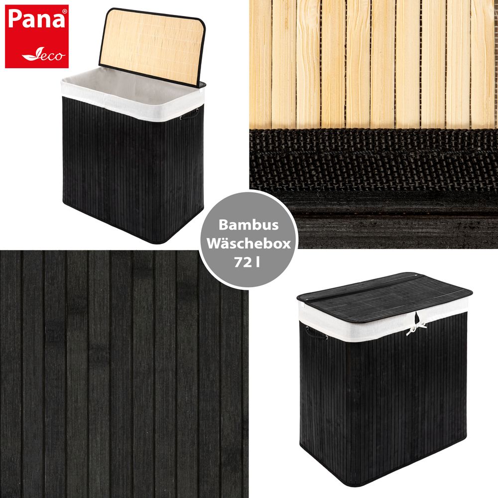 PANA® ECO Bambus Wäschekorb • versch. Größen & Farben