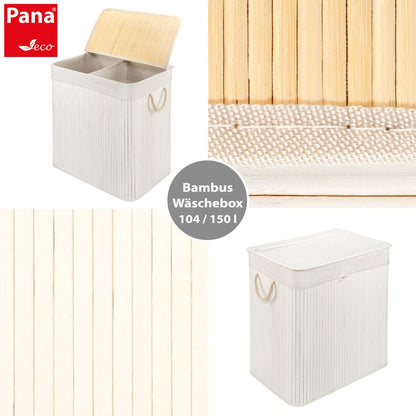 PANA® ECO Bambus Wäschekorb • versch. Größen & Farben