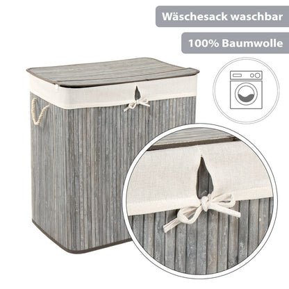 PANA® ECO Bambus Wäschekorb • versch. Größen & Farben
