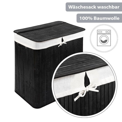 PANA® ECO Bambus Wäschekorb • versch. Größen & Farben