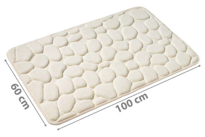 PANA® Badematte mit Memory Foam im Stein Design • versch. Farben