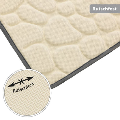 PANA® Badematte mit Memory Foam im Stein Design • versch. Farben