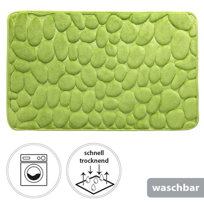 PANA® Badematte mit Memory Foam im Stein Design • versch. Farben
