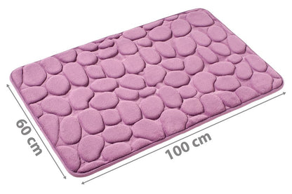 PANA® Badematte mit Memory Foam im Stein Design • versch. Farben