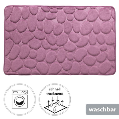 PANA® Badematte mit Memory Foam im Stein Design • versch. Farben