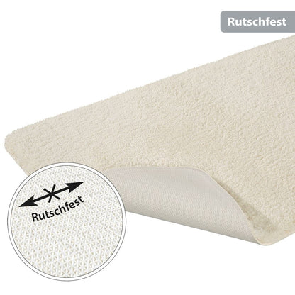 PANA® Flauschige Hochflor Badematte • versch. Größen, Formen & Farben