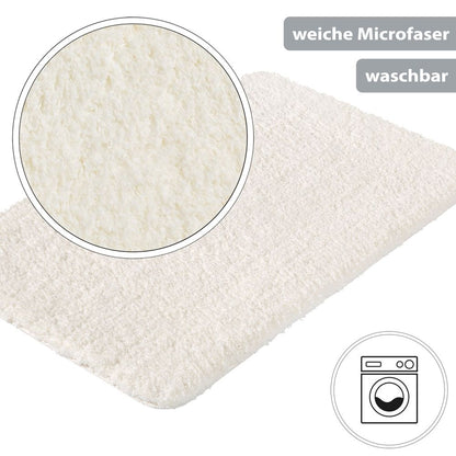 PANA® Flauschige Hochflor Badematte • versch. Größen, Formen & Farben