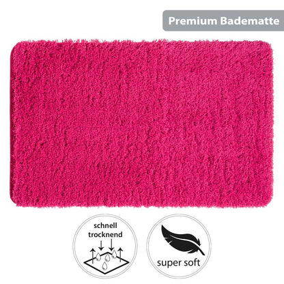 PANA® Flauschige Hochflor Badematte • versch. Größen, Formen & Farben
