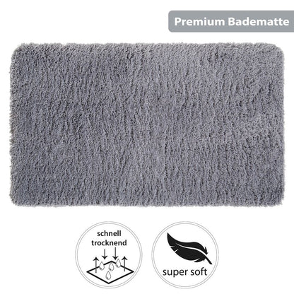 PANA® Flauschige Hochflor Badematte • versch. Größen, Formen & Farben