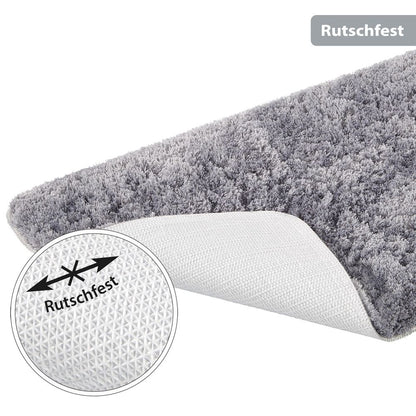 PANA® Flauschige Hochflor Badematte • versch. Größen, Formen & Farben