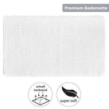 PANA® Flauschige Hochflor Badematte • versch. Größen, Formen & Farben