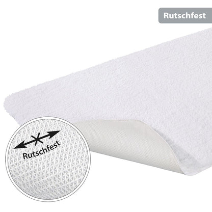 PANA® Flauschige Hochflor Badematte • versch. Größen, Formen & Farben
