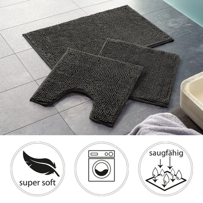 PANA® Chenille Bademattenset Mikrofaser • versch. Varianten