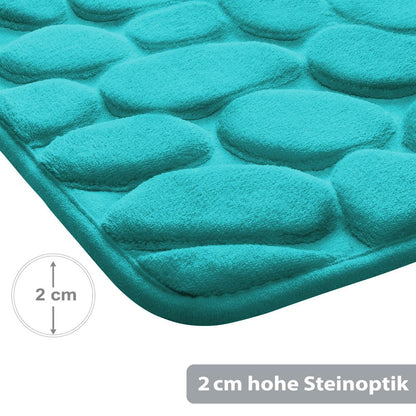 PANA® Badematte mit Memory Foam im Stein Design • versch. Farben