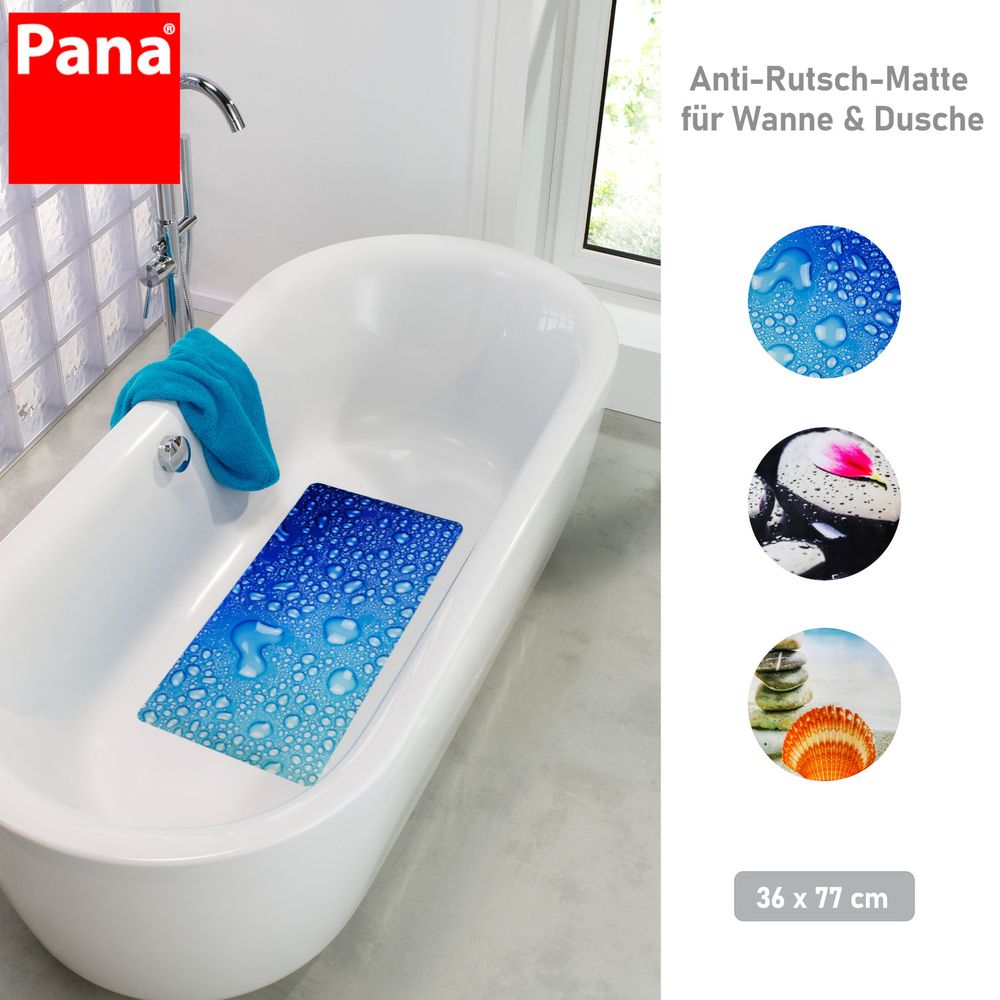 PANA® Antirutschmatten für die Badewanne • in versch. Designs