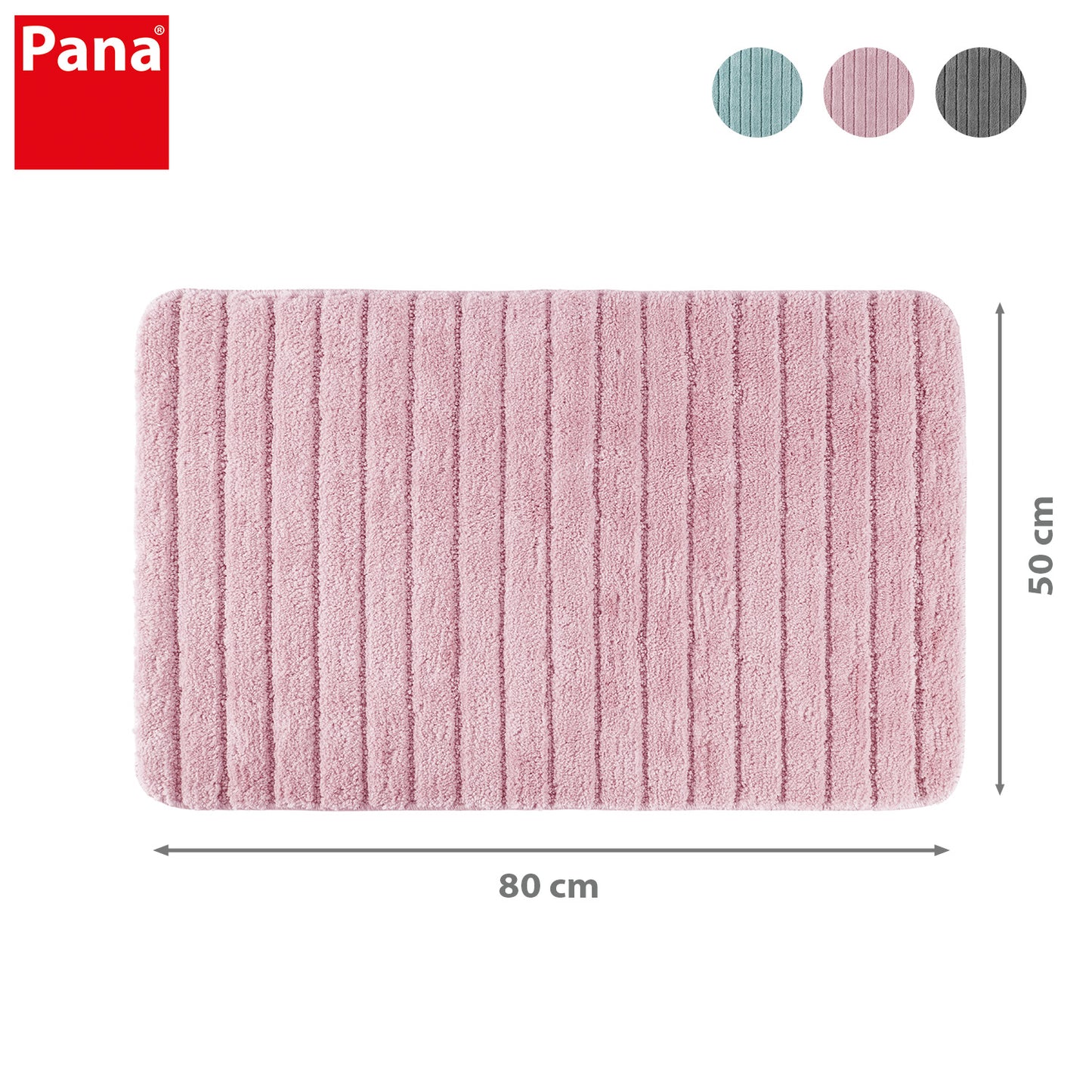 PANA® Mikrofaser Badematten Serie • versch. Formen, Größen & Farben